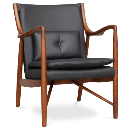 Buy Scandinavian design 45 Armchair Black 58424 in the United Kingdom 