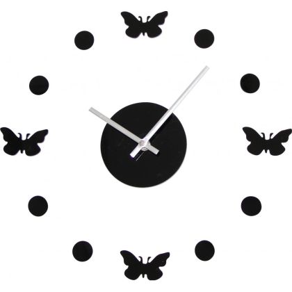 Buy 4 Butterflies Wall Clock Unique 54920 at MyFaktory 