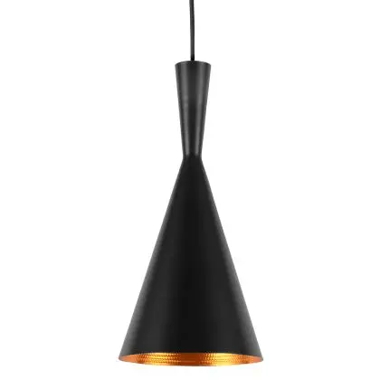 Buy Tall Shade Pendant Lamp - Aluminium Black 22728 home delivery 