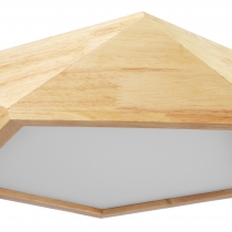 Buy Ceiling Led Lamp Scandinavian Design Wooden - Teray Natural wood 59307 - prices 