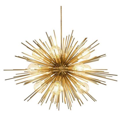 Buy Lydia 9 bulbs hanging lamp  - Metal Gold 59328 - prices 