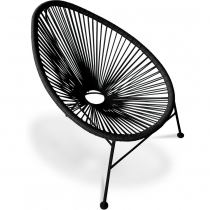 Buy Acapulco Chair - Black Legs Black 58294 in the United Kingdom 