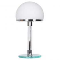 Buy Bauha Desk Lamp - Chrome Copper/Opal Glass White 13292 home delivery 
