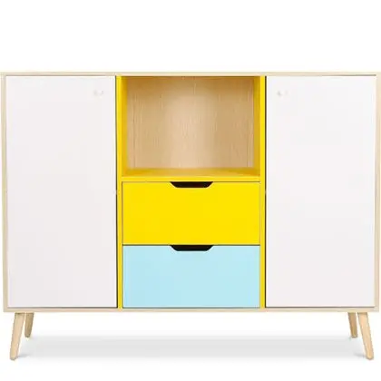 Buy Wooden Sideboard - Multicolor Design - Scandinavian Style -Graep Multicolour 59651 - prices 