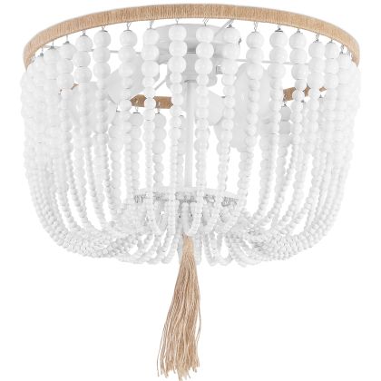 Buy Boho Bali Beaded Ceiling Lamp White 59828 at MyFaktory 