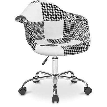 Buy Emery Office Chair White And Black - Patchwork  White / Black 59870 home delivery 