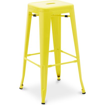 Buy Bar Stool - Industrial Design - 76cm - Metalix Yellow 60148 - prices 