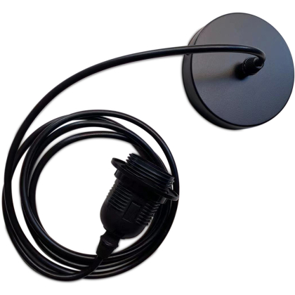 Buy Pendant Lamp Cable - 2 Meters Black 60321 home delivery 