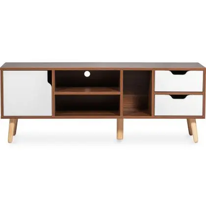 Buy Wooden TV Stand - Scandinavian Design - Lal Natural wood 60409 at MyFaktory 