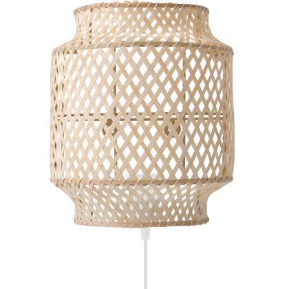 Buy Bamboo Wall Lamp Shade, Boho Bali Style - Lorna Natural 60485 in the United Kingdom 