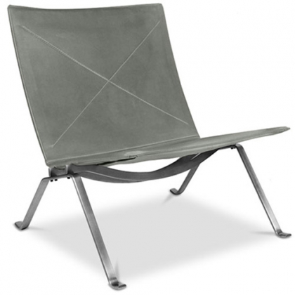 Buy PY22 Lounge Chair - Premium Leather Black 16827 home delivery 