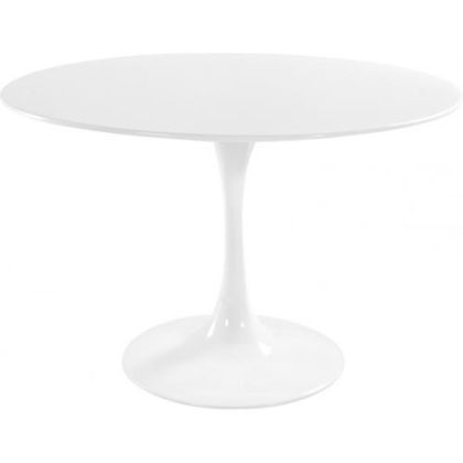 Buy Round Tulipa Table in Fiberglass - 90cm White 15417 - in the UK 