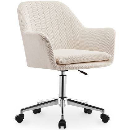 Buy Swivel Office Chair with Armrests - Venia Beige 61145 at MyFaktory 