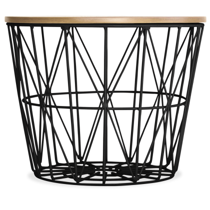 Buy Basket Side table Black 58416 at MyFaktory 