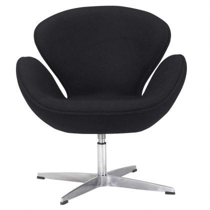 Buy Armchair with armrests - Fabric upholstery - Svinia Black 13662 home delivery 