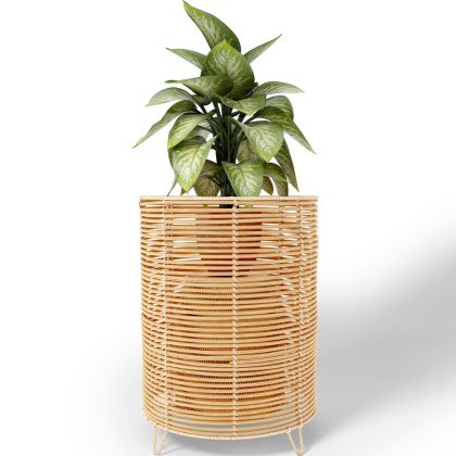 Buy Round Floor Planter - Boho Style - 28 CM - Waral Natural 61239 with a guarantee 