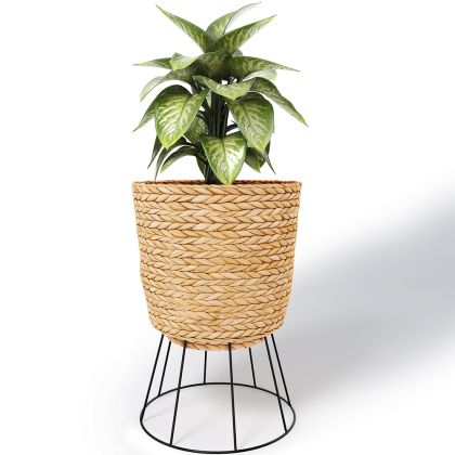 Buy Round Floor Planter - Boho Style - 46 CM - Pert Natural 61241 in the United Kingdom 