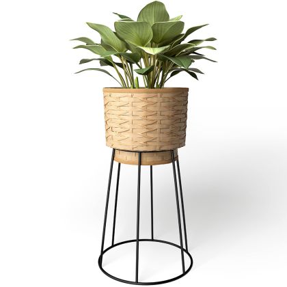 Buy Round Floor Planter - Boho Style - Rustico Natural 61244 - prices 