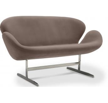 Buy Swin Sofa (2 seats) - Fabric Black 13911 in the United Kingdom 