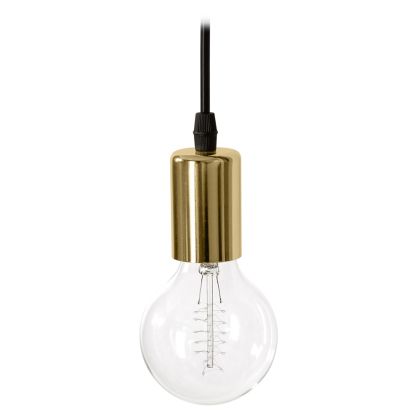 Buy Design hanging lamp - Edison Style Gold 58545 at MyFaktory 