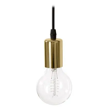 Buy Design hanging lamp - Edison Style Gold 58545 at MyFaktory 