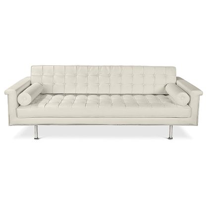 Buy Design Sofa Trendy (3 seats) - Faux Leather Black 13259 - prices 