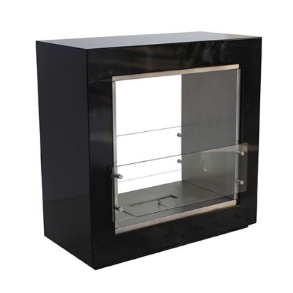 Buy Floor Fireplace - Black - Ethanol - Oci Black 17137 in the United Kingdom
