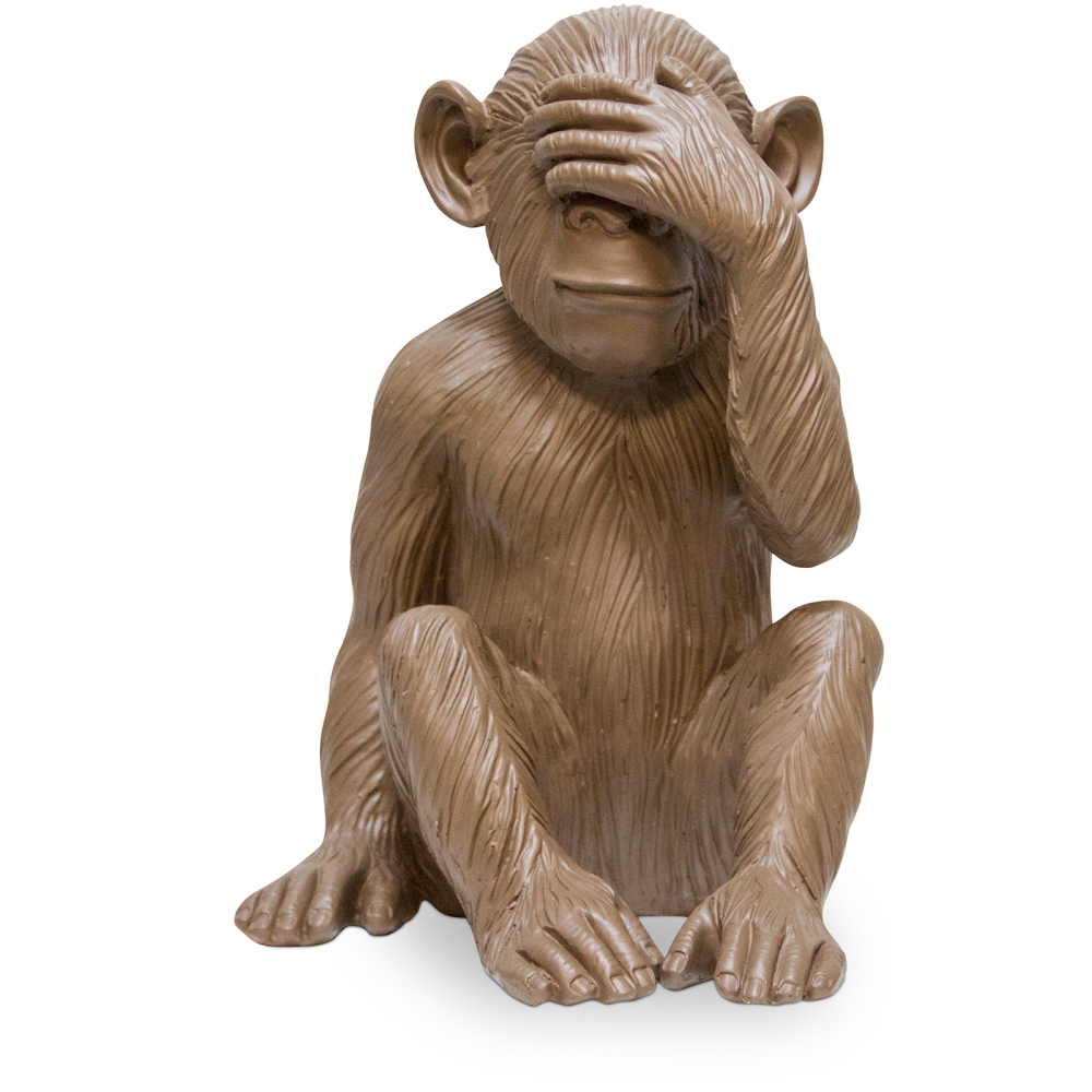 Buy Decorative Design Figure - Blind Monkey - Sense Brown 58446 - in the UK