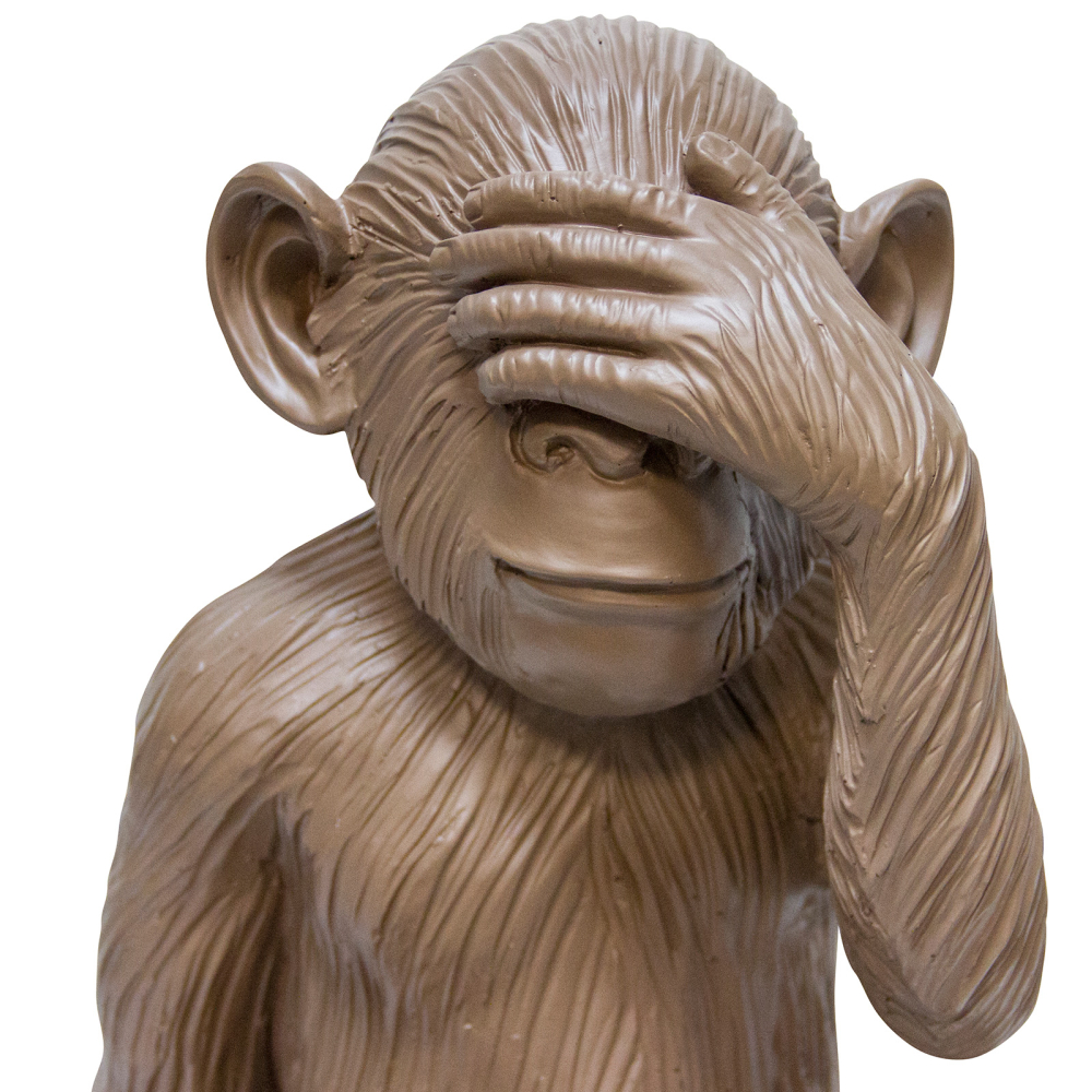 Buy Decorative Design Figure - Blind Monkey - Sense Brown 58446 - in the UK