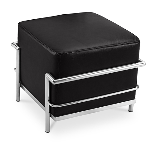 Buy SQUAR Footrest (Ottoman) - Faux Leather Orange 55762 at MyFaktory