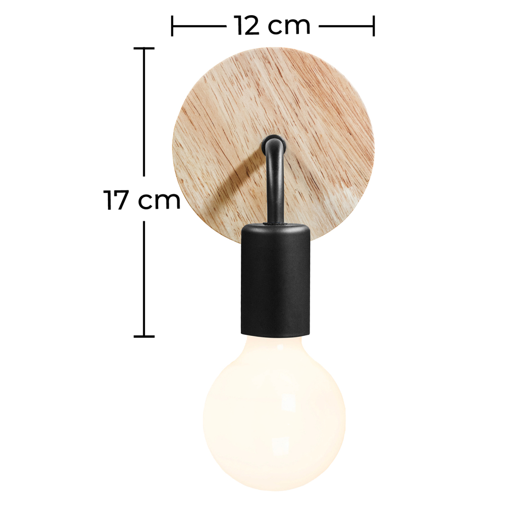 Buy Scandinavian wall lamp - Prinston Black 58849 in the United Kingdom