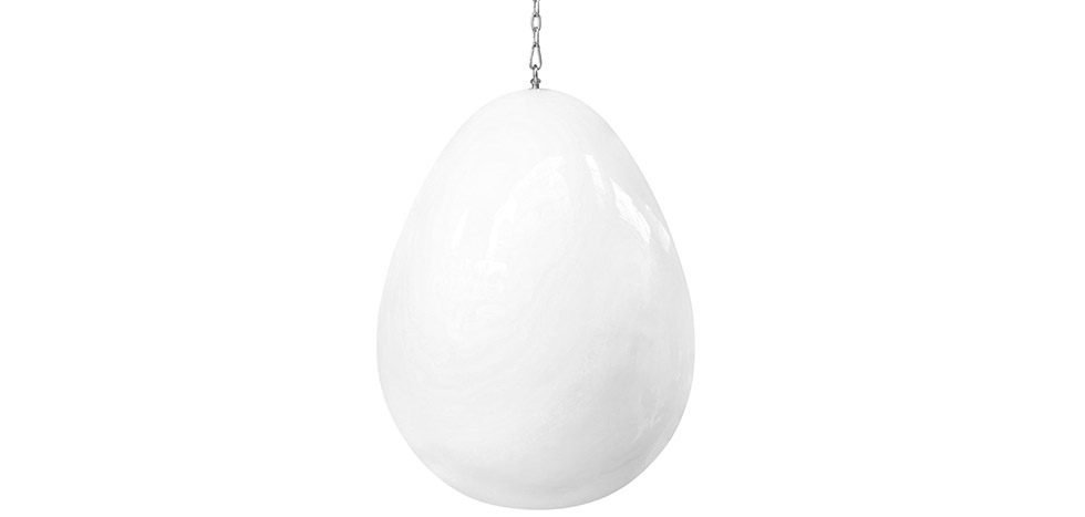 Buy Suspension Ele Chair Style - White Exterior - Fabric Red 16504 in the United Kingdom