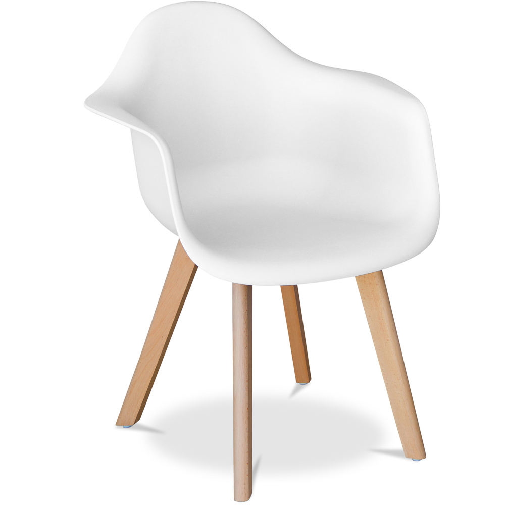Buy Dining Chair with Armrests - Scandinavian Style - Amir Black 58595 home delivery