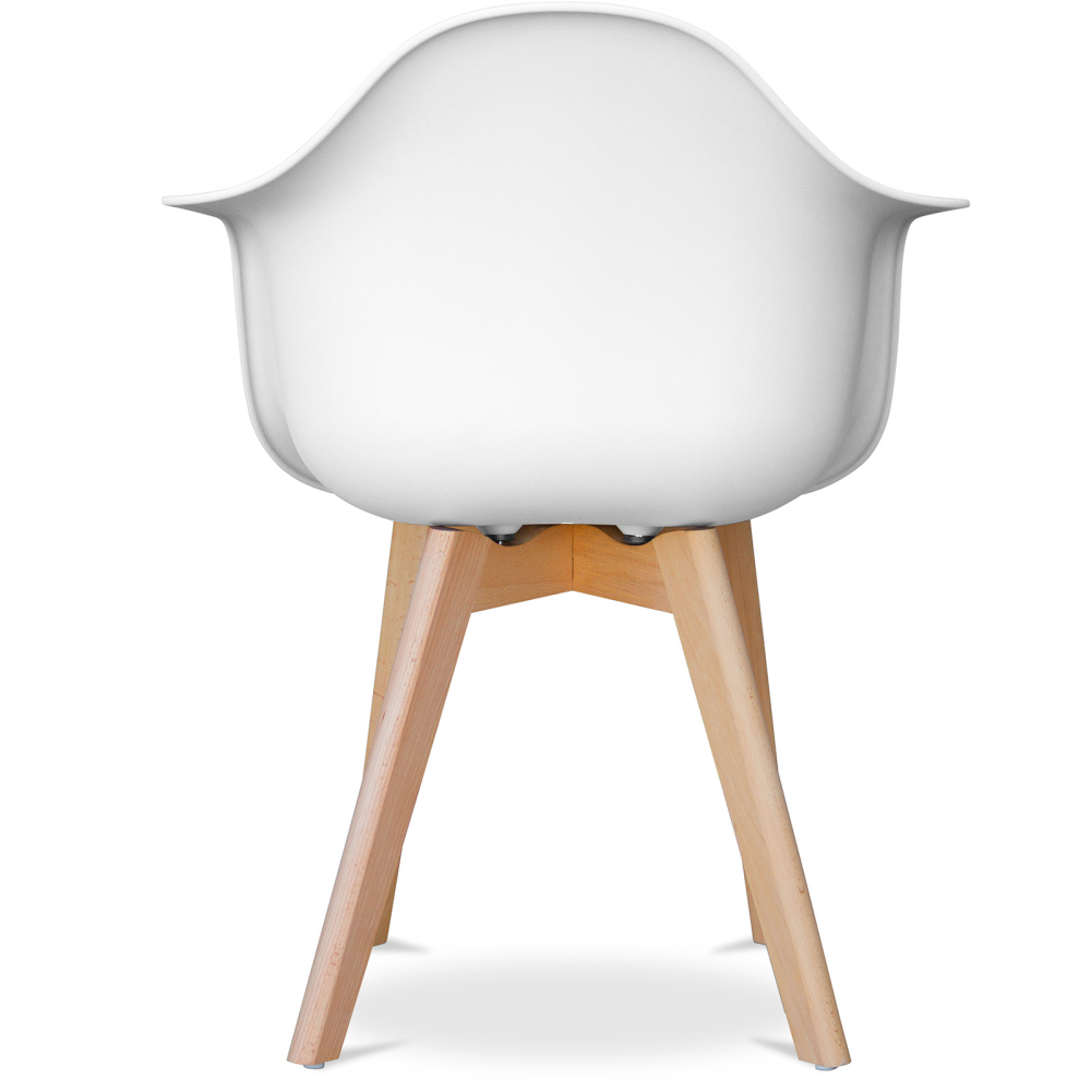Buy Dining Chair with Armrests - Scandinavian Style - Amir Black 58595 - prices