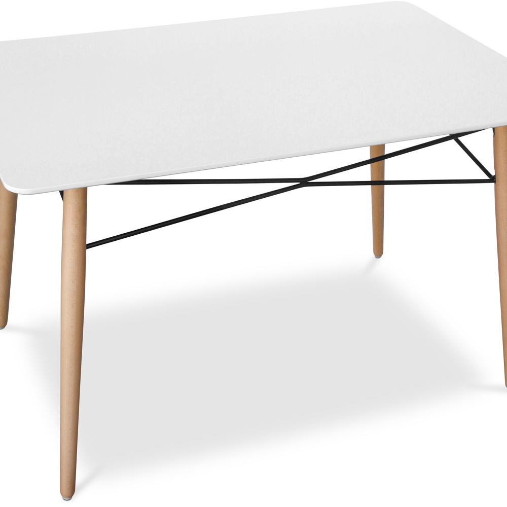 Buy Deswood Rectangular Dining Table White 59075 home delivery