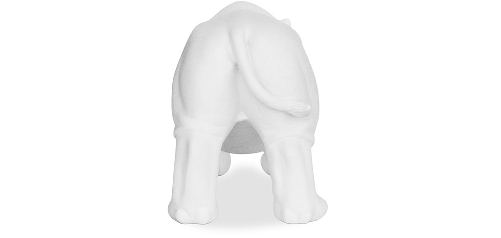 Buy Decorative Figure Rhino - Matte White - Rhynom White 59161 home delivery