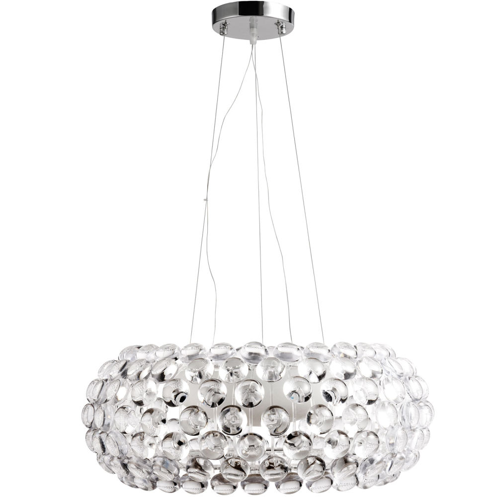 Buy Crystal Pendant Lamp 50cm  Transparent 53529 - in the UK