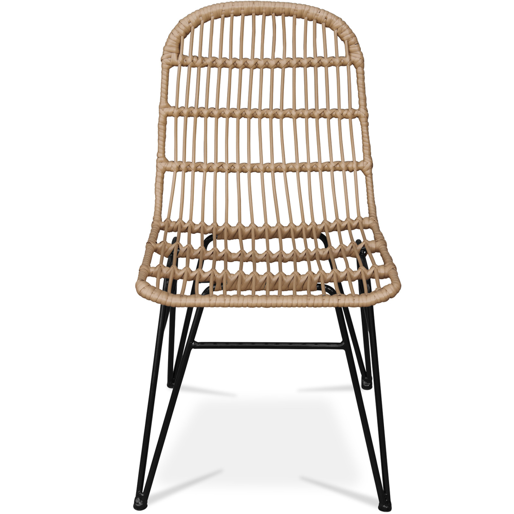 Buy Synthetic wicker dining chair - Magony Dark Brown 59255 at MyFaktory