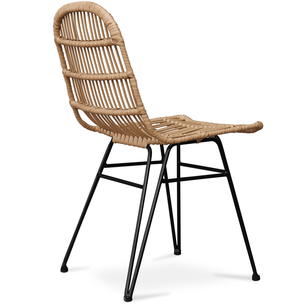 Buy Synthetic wicker dining chair - Magony Dark Brown 59255 with a guarantee