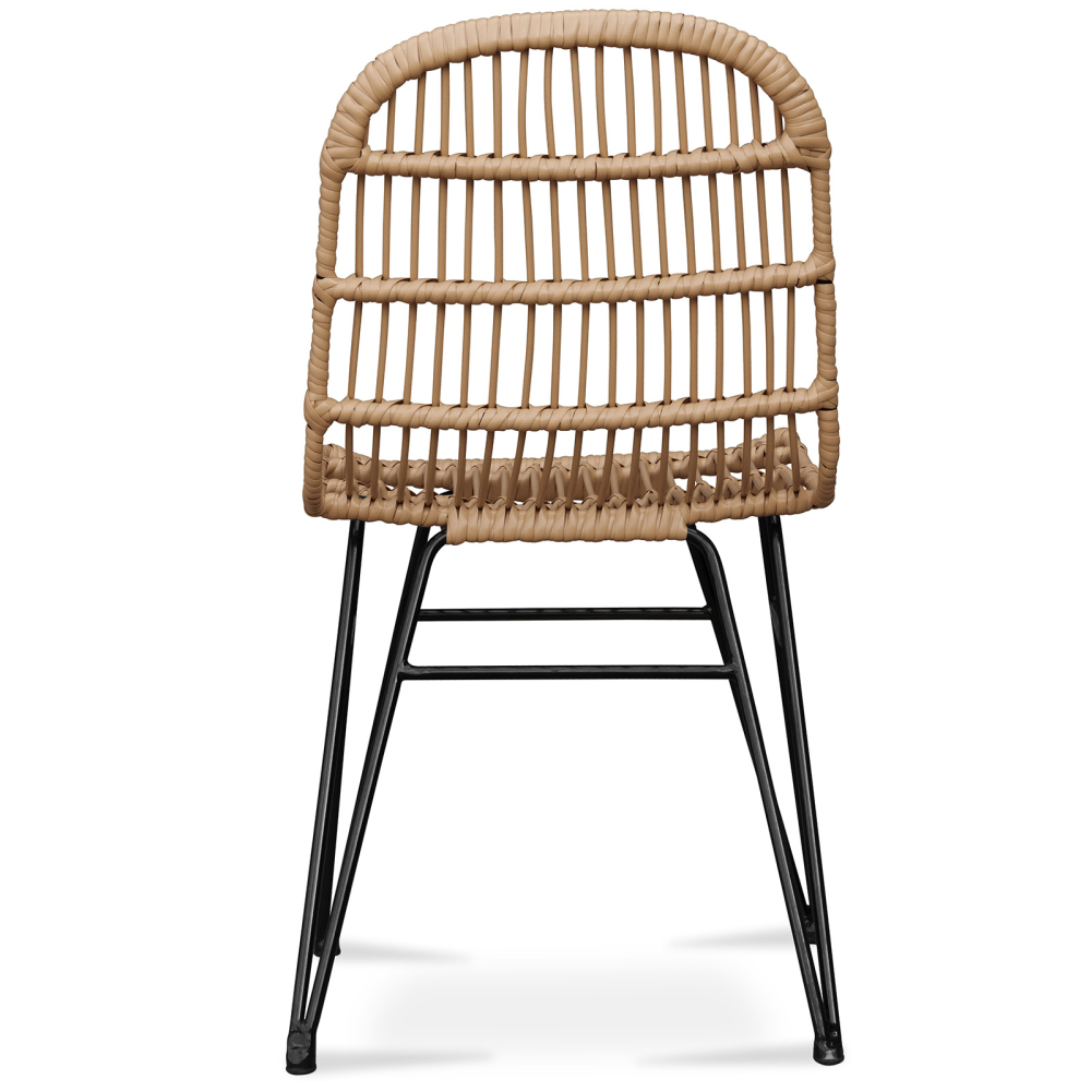 Buy Synthetic wicker dining chair - Magony Dark Brown 59255 - in the UK