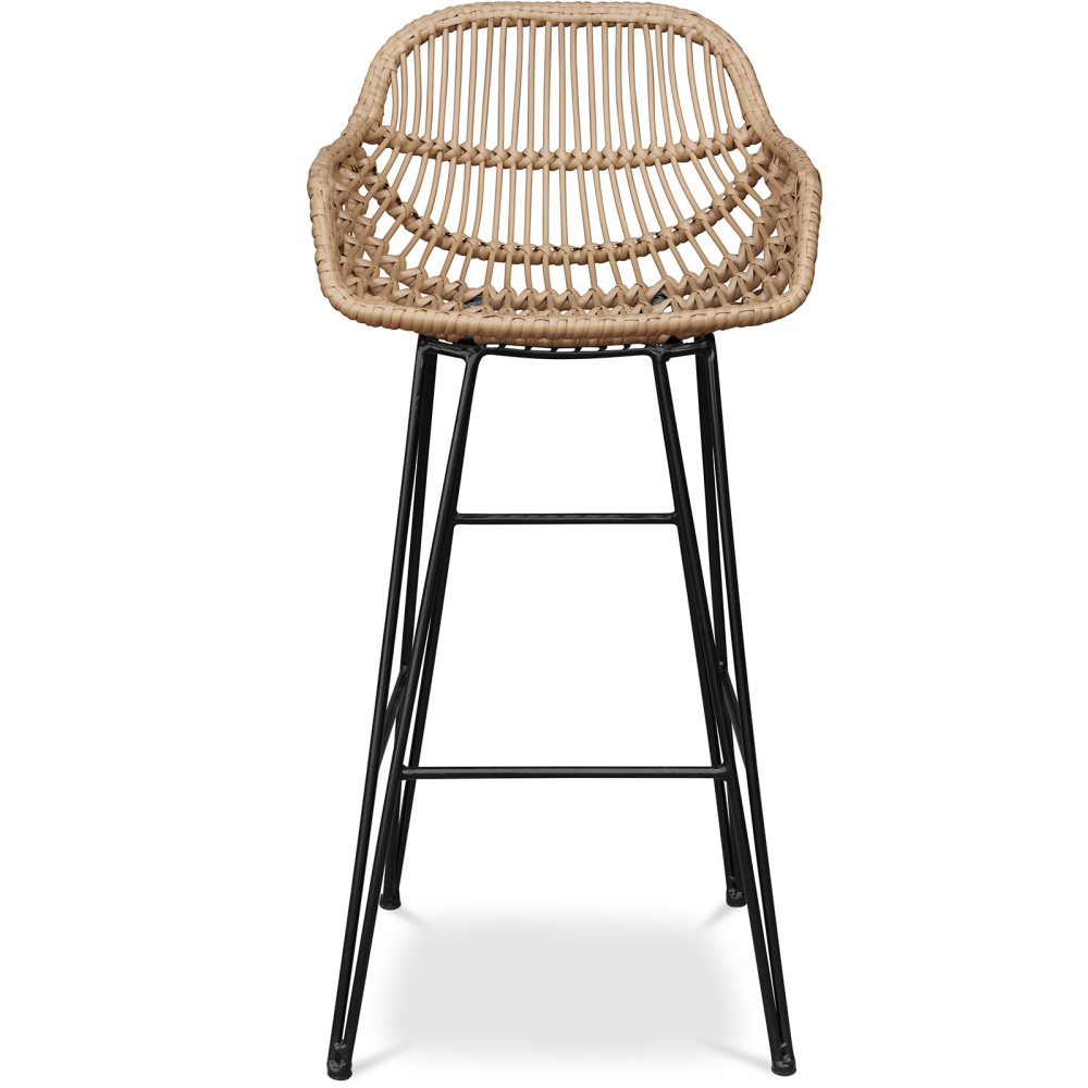 Buy Synthetic wicker bar stool - Magony Dark Brown 59256 - prices