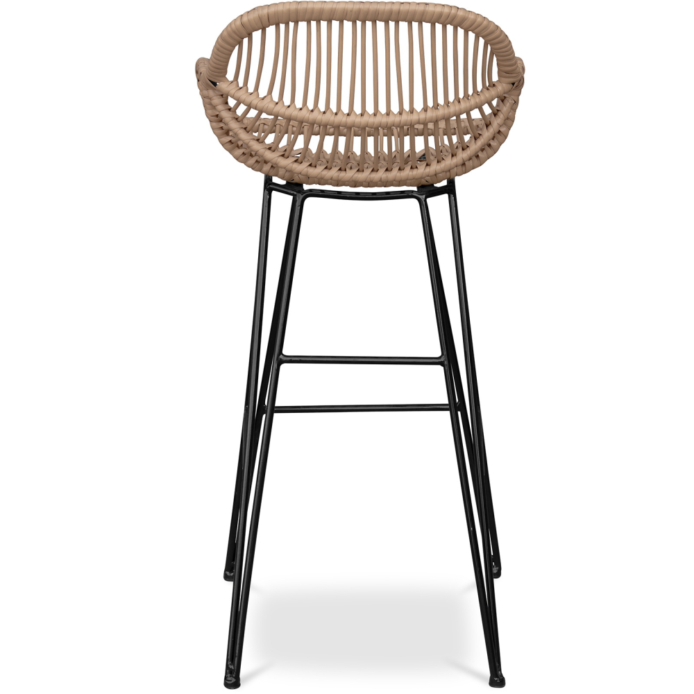 Buy Synthetic wicker bar stool - Magony Dark Brown 59256 with a guarantee