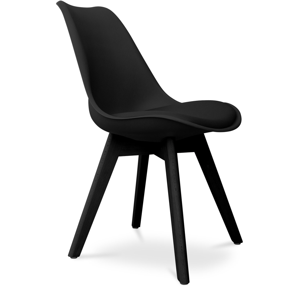 Buy Premium Brielle Scandinavian Design chair with cushion Black 59277 - prices