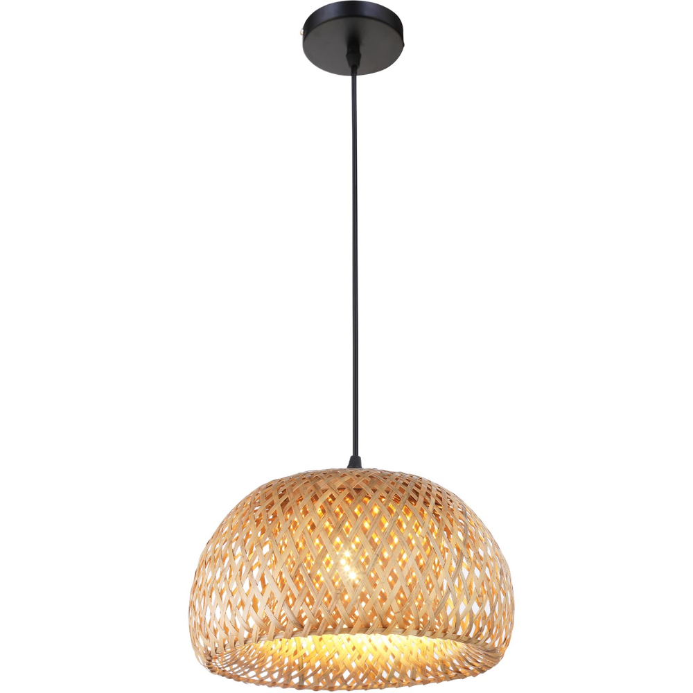 Buy Bali twisted Design Boho Bali ceiling lamp - Bamboo Natural wood 59354 at MyFaktory