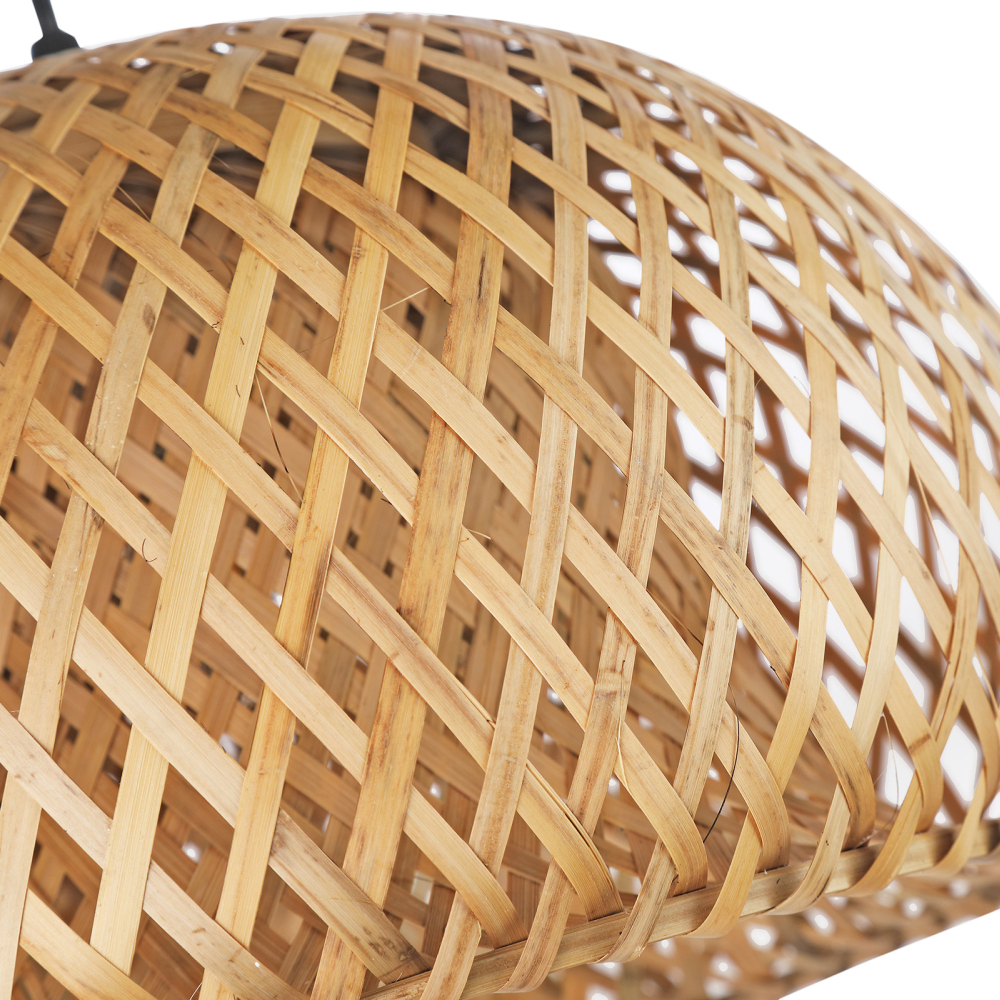 Buy Bali twisted Design Boho Bali ceiling lamp - Bamboo Natural wood 59354 at MyFaktory