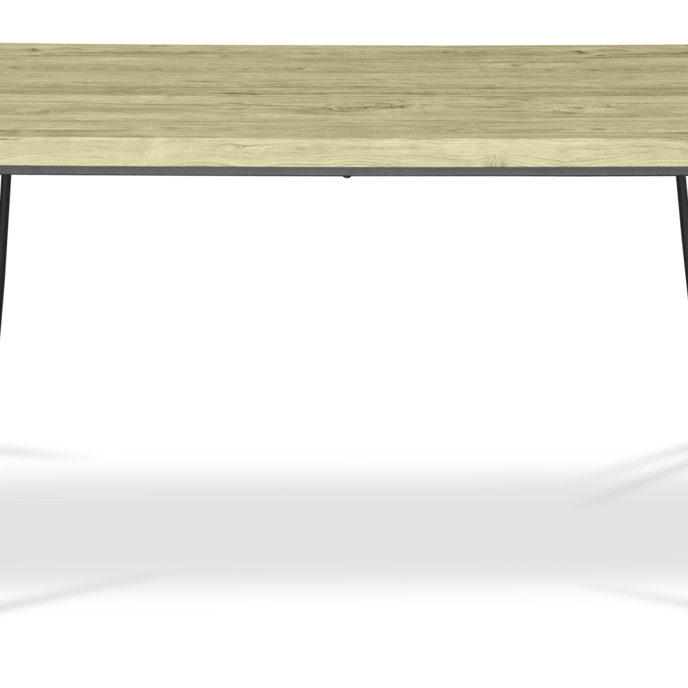 Buy 150x90 Holly Industrial dining table style Hairpin legs - Wood and metal Natural wood 59465 - prices