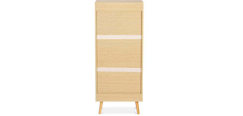 Buy Wooden Sideboard - Scandinavian Design - 4 compartments - Rion Natural wood 59647 home delivery