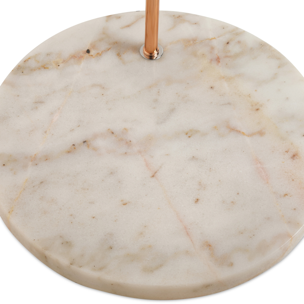 Buy Franc floor lamp - Metal and marble Chrome Rose Gold 59578 home delivery