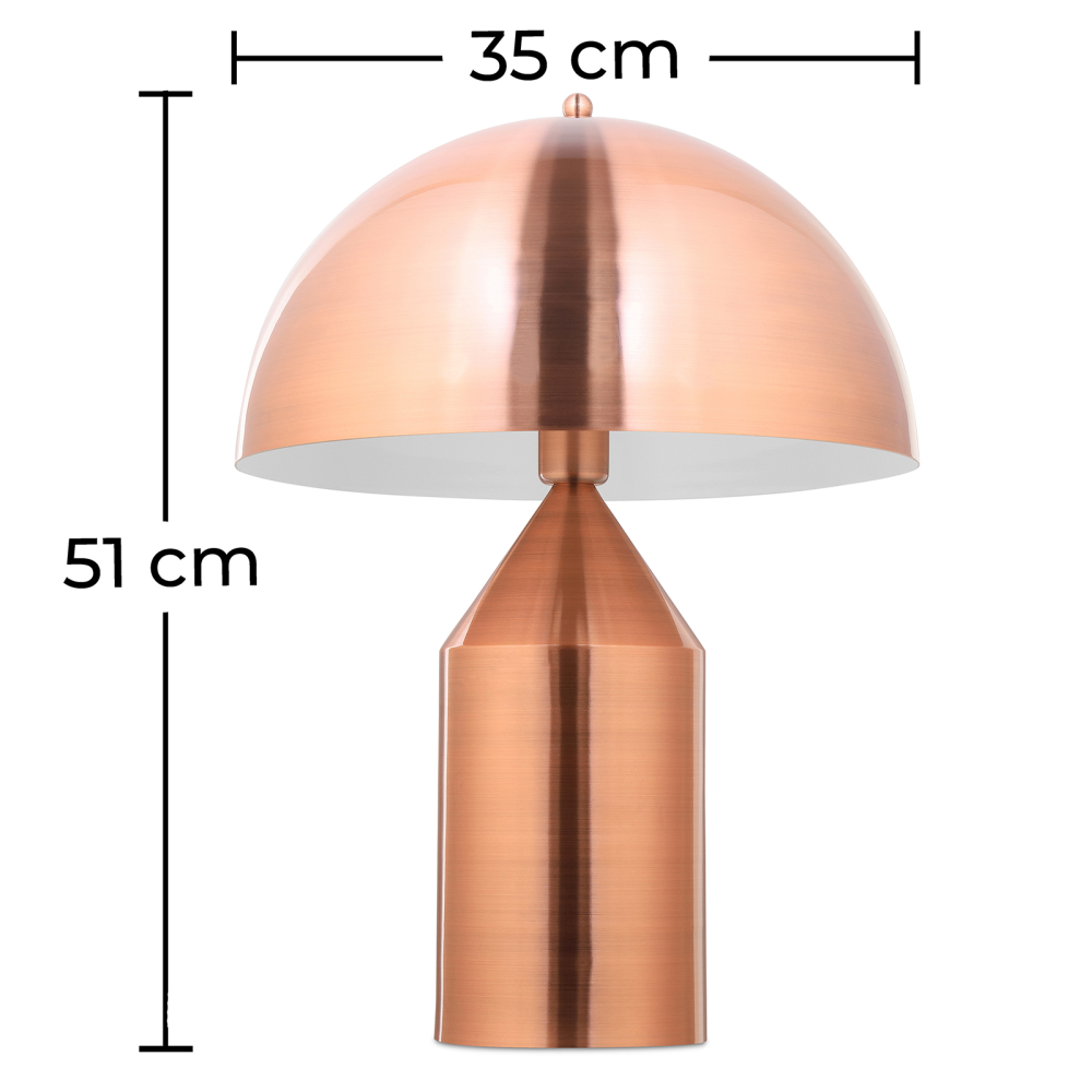 Buy Milano desk lamp - Metal Chrome Rose Gold 59581 in the United Kingdom