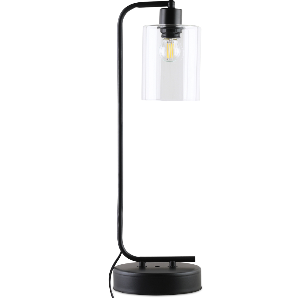 Buy Flavia desk lamp - Metal and glass Black 59583 - in the UK
